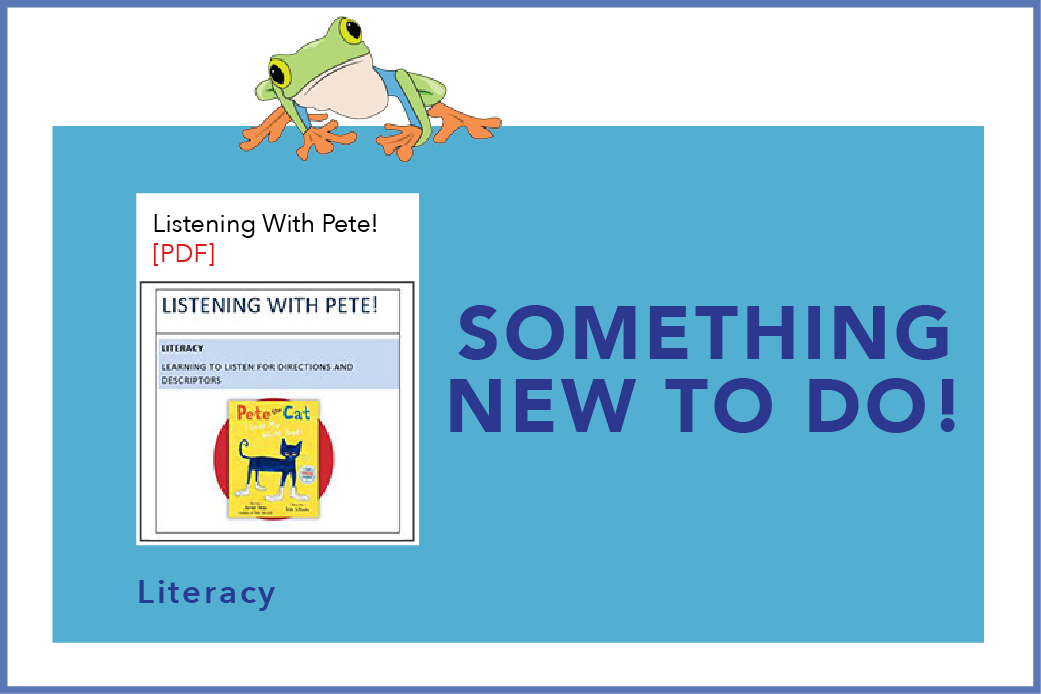 Something New To Do! Listening With Pete!