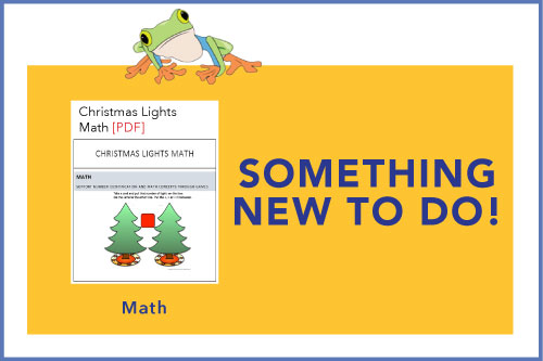 Something New To Do! Christmas Lights Math