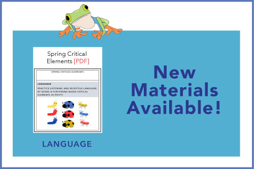 New Materials Available! Spring Critical Elements