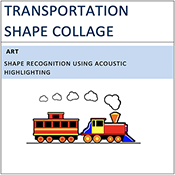Transportation Shape Collage
